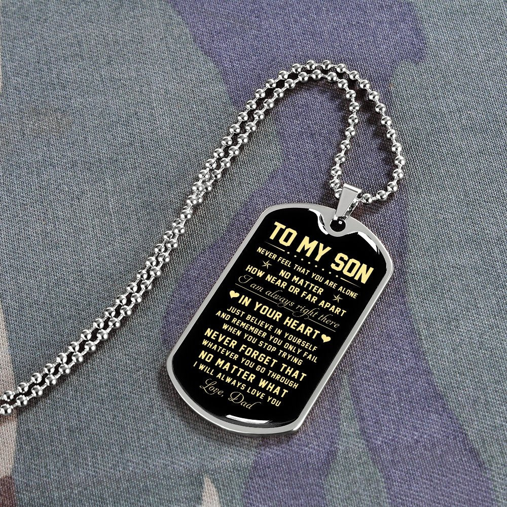 To My Son | Just Believe In Yourself | Jewelry | TageUnlimited