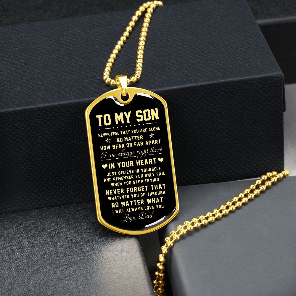 To My Son | Just Believe In Yourself | Jewelry | TageUnlimited