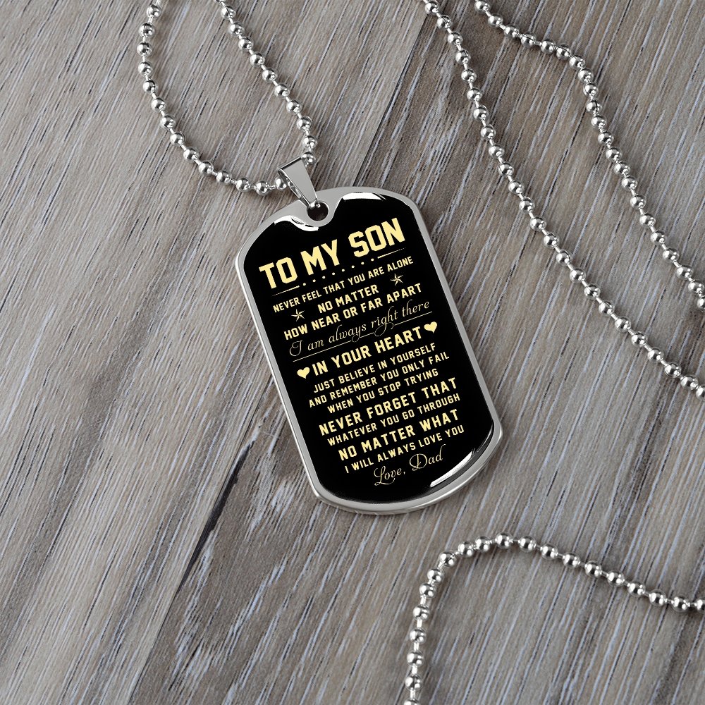 To My Son | Just Believe In Yourself | Jewelry | TageUnlimited