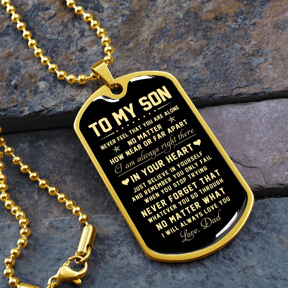 To My Son | Just Believe In Yourself | Jewelry | TageUnlimited