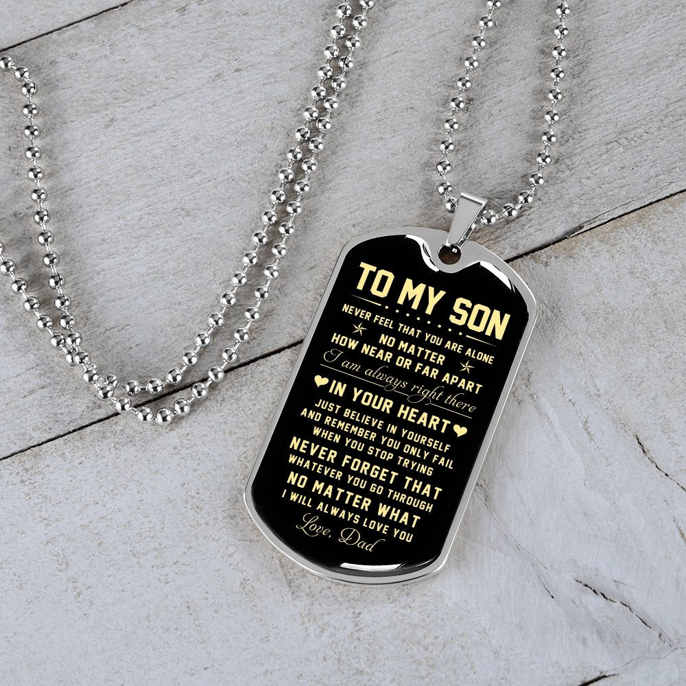 To My Son | Just Believe In Yourself | Jewelry | TageUnlimited
