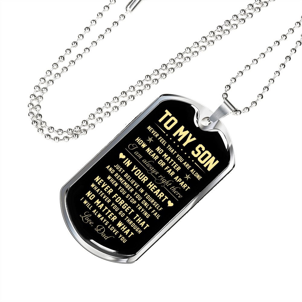 To My Son | Just Believe In Yourself | Jewelry | TageUnlimited