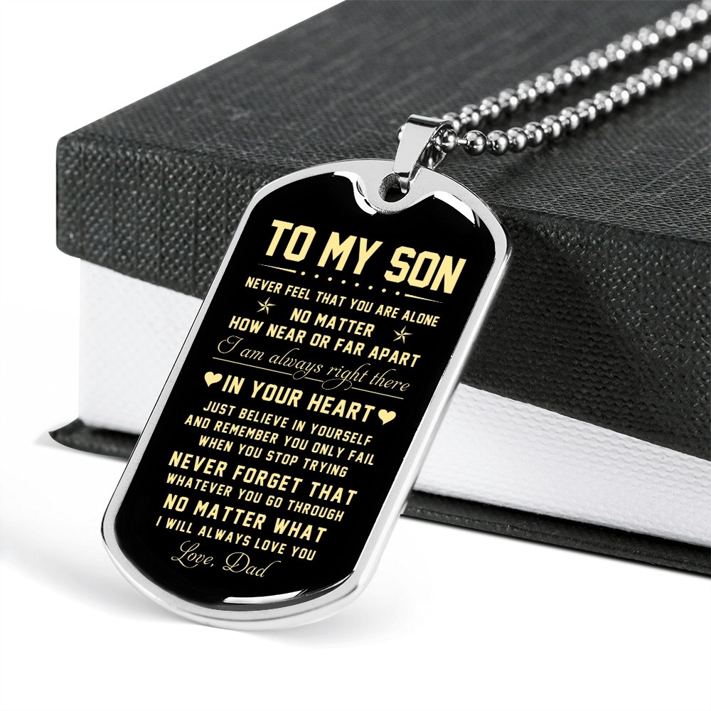 To My Son | Just Believe In Yourself | Jewelry | TageUnlimited