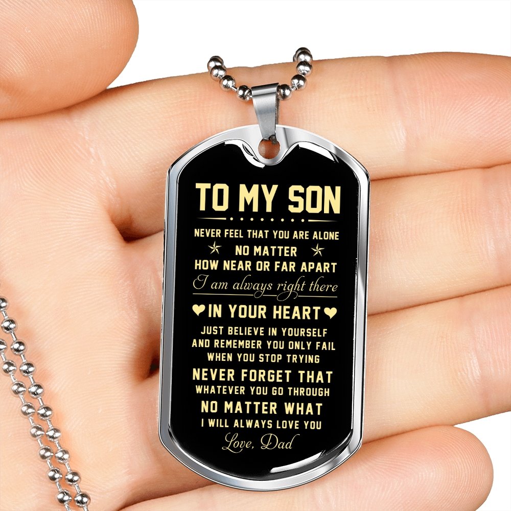 To My Son | Just Believe In Yourself | Jewelry | TageUnlimited