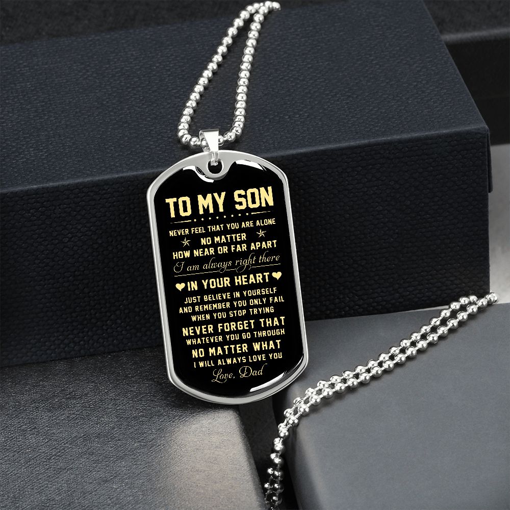 To My Son | Just Believe In Yourself | Jewelry | TageUnlimited
