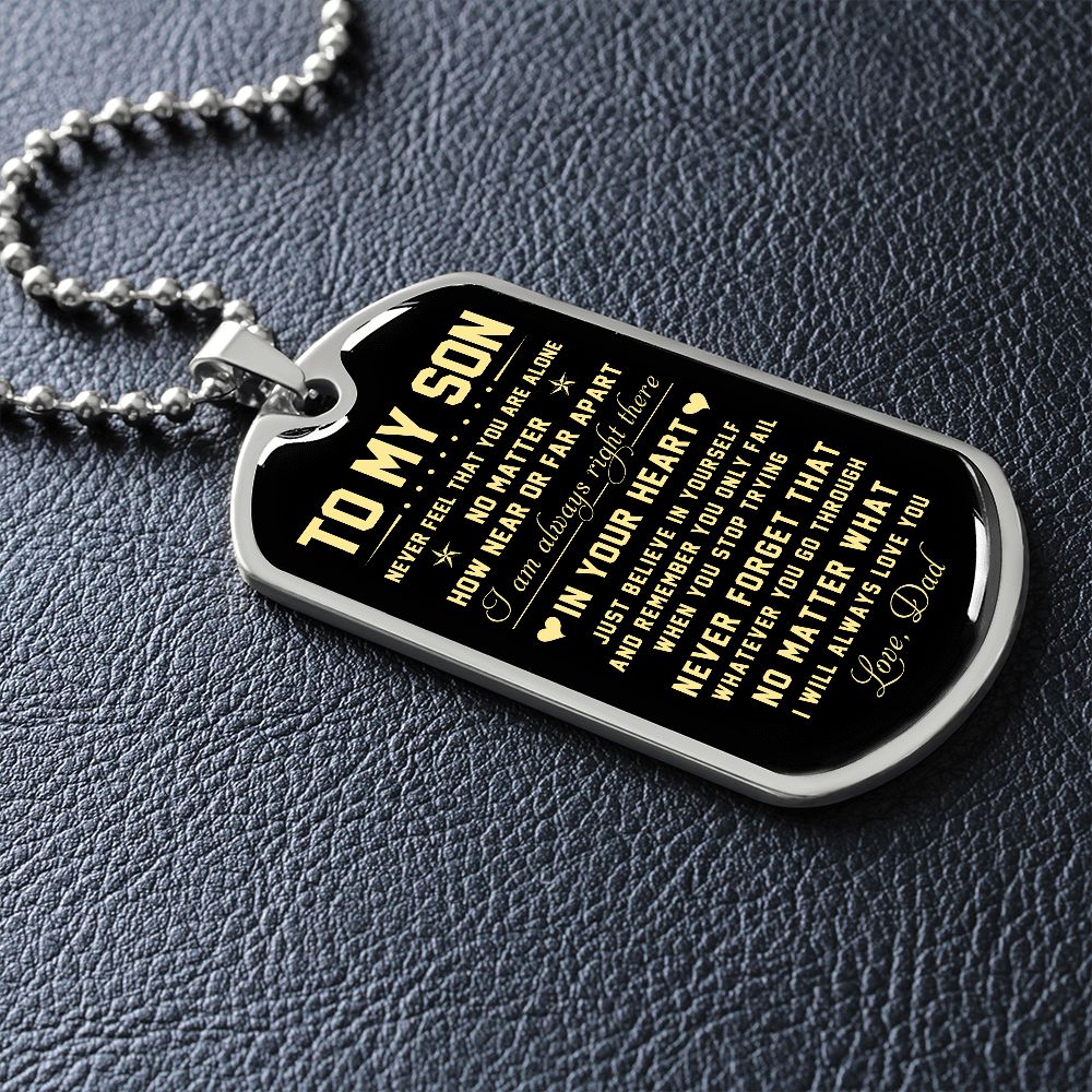 To My Son | Just Believe In Yourself | Jewelry | TageUnlimited
