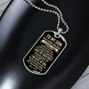 To My Son | Just Do Your Best | Jewelry | A1014T, A1014TG, G007T, G007TG, lx-G007, PROD-1946239, PT-133, TNM-1, USER-43062 | TageUnlimited