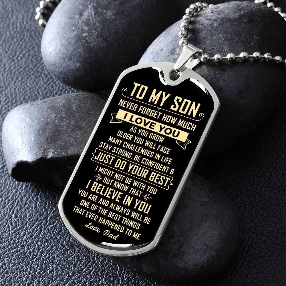 To My Son | Just Do Your Best | Jewelry | A1014T, A1014TG, G007T, G007TG, lx-G007, PROD-1946239, PT-133, TNM-1, USER-43062 | TageUnlimited