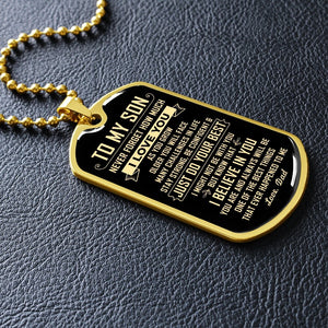 To My Son | Just Do Your Best | Jewelry | A1014T, A1014TG, G007T, G007TG, lx-G007, PROD-1946239, PT-133, TNM-1, USER-43062 | TageUnlimited