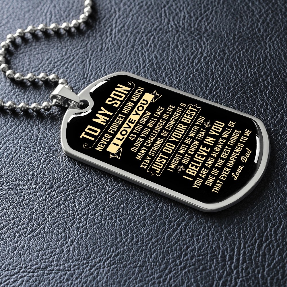 To My Son | Just Do Your Best | Jewelry | A1014T, A1014TG, G007T, G007TG, lx-G007, PROD-1946239, PT-133, TNM-1, USER-43062 | TageUnlimited