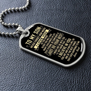 To My Son | Just Do Your Best | Jewelry | A1014T, A1014TG, G007T, G007TG, lx-G007, PROD-1946239, PT-133, TNM-1, USER-43062 | TageUnlimited