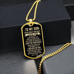 To My Son | Just Do Your Best | Jewelry | A1014T, A1014TG, G007T, G007TG, lx-G007, PROD-1946239, PT-133, TNM-1, USER-43062 | TageUnlimited