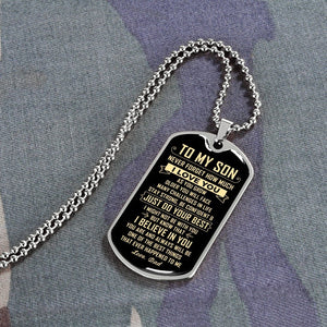 To My Son | Just Do Your Best | Jewelry | A1014T, A1014TG, G007T, G007TG, lx-G007, PROD-1946239, PT-133, TNM-1, USER-43062 | TageUnlimited