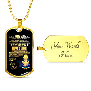 To My Son | Just Go Forth And Aim For The Skies | Jewelry | TageUnlimited