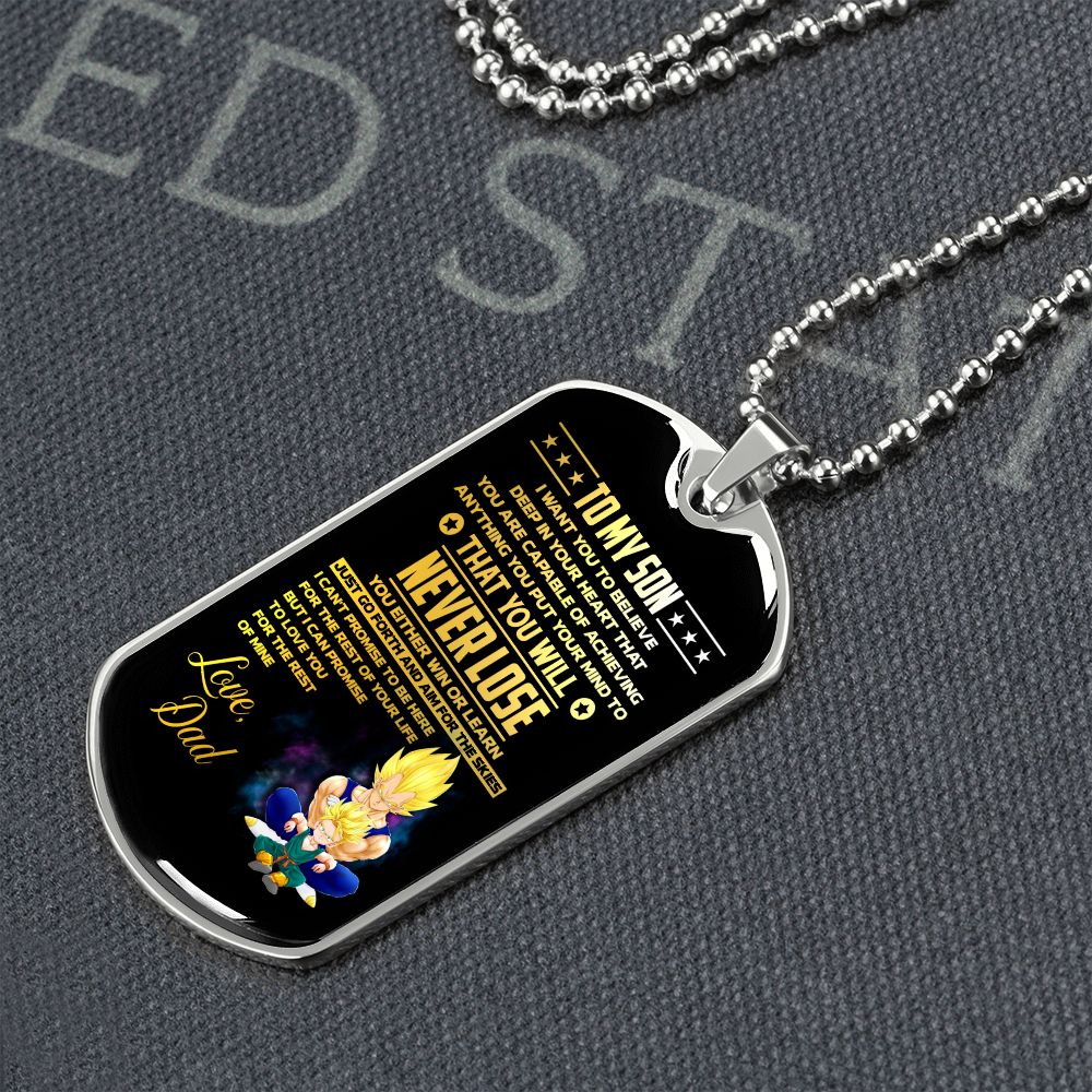 To My Son | Just Go Forth And Aim For The Skies | Jewelry | TageUnlimited