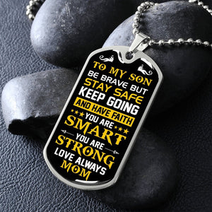To My Son | Keep Going | Jewelry | A1014T, A1014TG, G007T, G007TG, lx-G007, PROD-1957285, PT-133, TNM-1, USER-43062 | TageUnlimited