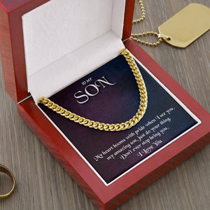 To My Son | My Heart Booms With Pride | Jewelry | C30184T, C30184TG, lx-C30184, PB23-WOOD, PROD-1953220, PT-1772, USER-43062 | TageUnlimited