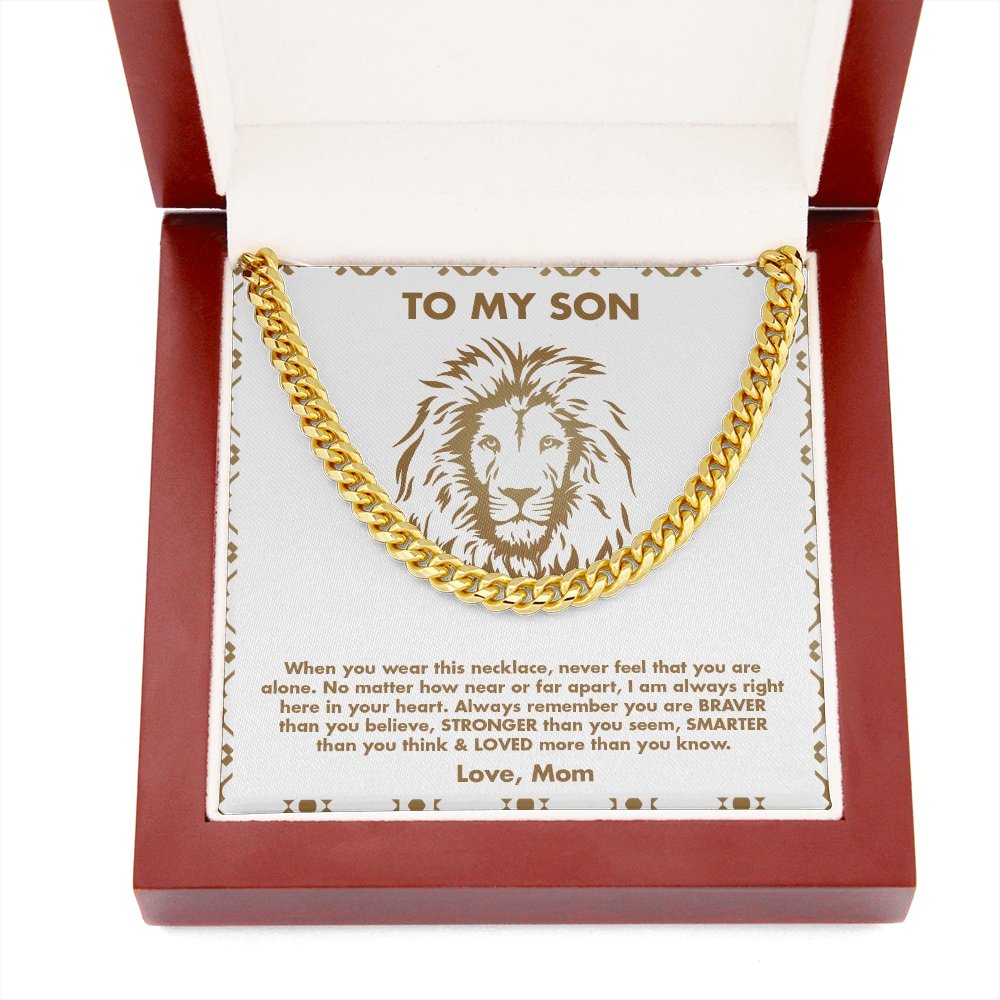 To My Son | Never Feel You Are Alone 💖💎 | Jewelry | C30184T, C30184TG, lx-C30184, PB23-WOOD, PROD-1945355, PT-1772, USER-43062 | TageUnlimited