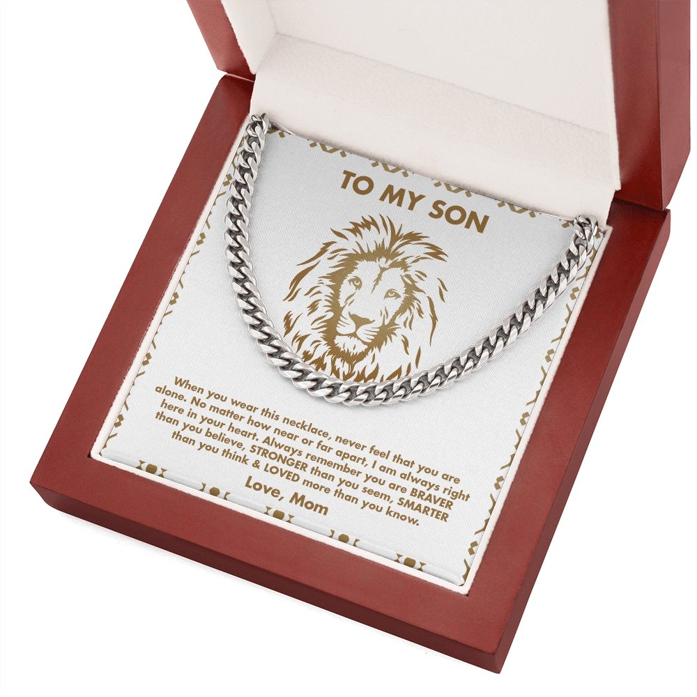 To My Son | Never Feel You Are Alone 💖💎 | Jewelry | C30184T, C30184TG, lx-C30184, PB23-WOOD, PROD-1945355, PT-1772, USER-43062 | TageUnlimited