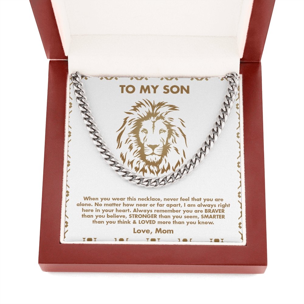 To My Son | Never Feel You Are Alone 💖💎 | Jewelry | C30184T, C30184TG, lx-C30184, PB23-WOOD, PROD-1945355, PT-1772, USER-43062 | TageUnlimited