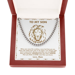 To My Son | Never Feel You Are Alone 💖💎 | Jewelry | C30184T, C30184TG, lx-C30184, PB23-WOOD, PROD-1945355, PT-1772, USER-43062 | TageUnlimited