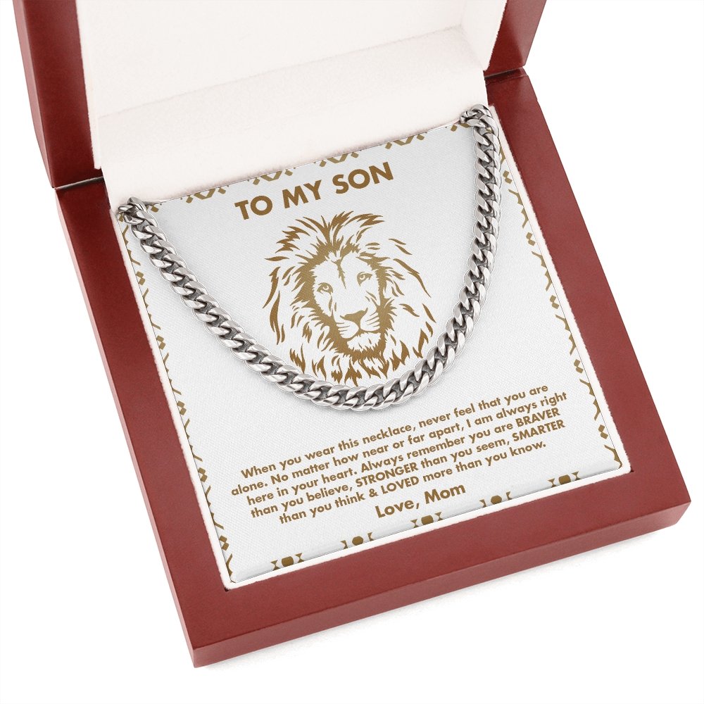 To My Son | Never Feel You Are Alone 💖💎 | Jewelry | C30184T, C30184TG, lx-C30184, PB23-WOOD, PROD-1945355, PT-1772, USER-43062 | TageUnlimited
