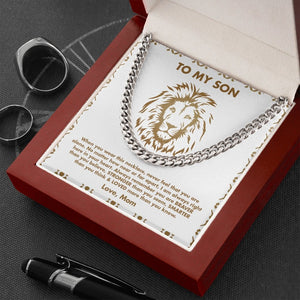 To My Son | Never Feel You Are Alone 💖💎 | Jewelry | C30184T, C30184TG, lx-C30184, PB23-WOOD, PROD-1945355, PT-1772, USER-43062 | TageUnlimited