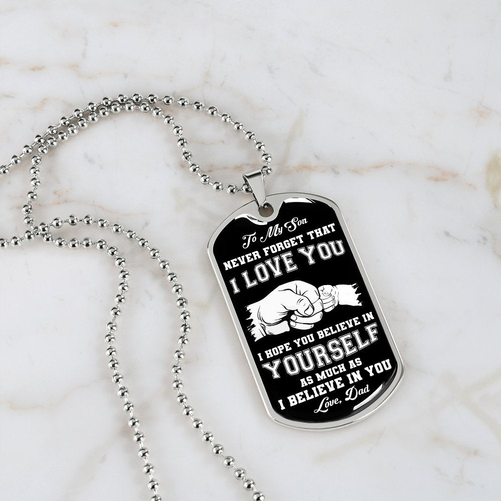 To My Son | Never Forget 🖤 | Jewelry | A1014T, A1014TG, G007T, G007TG, lx-G007, PROD-1941488, PT-133, TNM-1, USER-43062 | TageUnlimited