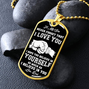 To My Son | Never Forget 🖤 | Jewelry | A1014T, A1014TG, G007T, G007TG, lx-G007, PROD-1941488, PT-133, TNM-1, USER-43062 | TageUnlimited