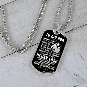 To My Son | Never Forget 🧡🔥 | Jewelry | A1014T, A1014TG, G007T, G007TG, lx-G007, PROD-2018838, PT-133, TNM-1, USER-43062 | TageUnlimited