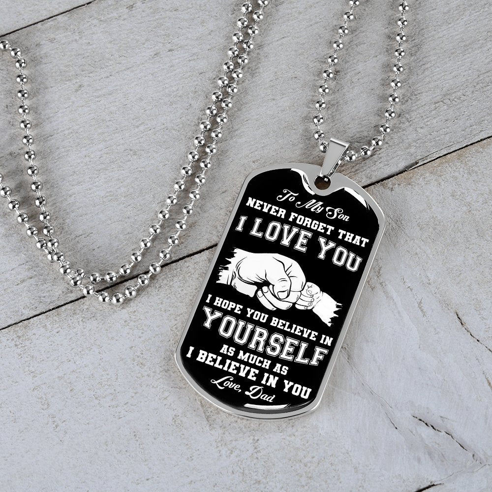 To My Son | Never Forget 🖤 | Jewelry | A1014T, A1014TG, G007T, G007TG, lx-G007, PROD-1941488, PT-133, TNM-1, USER-43062 | TageUnlimited