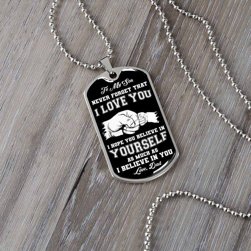 To My Son | Never Forget 🖤 | Jewelry | A1014T, A1014TG, G007T, G007TG, lx-G007, PROD-1941488, PT-133, TNM-1, USER-43062 | TageUnlimited