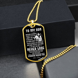 To My Son | Never Forget 🧡🔥 | Jewelry | A1014T, A1014TG, G007T, G007TG, lx-G007, PROD-2018838, PT-133, TNM-1, USER-43062 | TageUnlimited