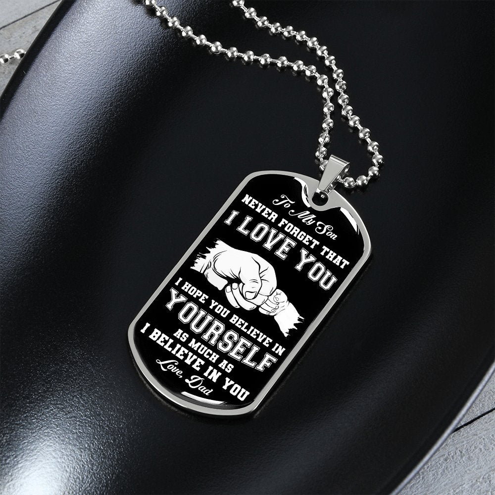 To My Son | Never Forget 🖤 | Jewelry | A1014T, A1014TG, G007T, G007TG, lx-G007, PROD-1941488, PT-133, TNM-1, USER-43062 | TageUnlimited
