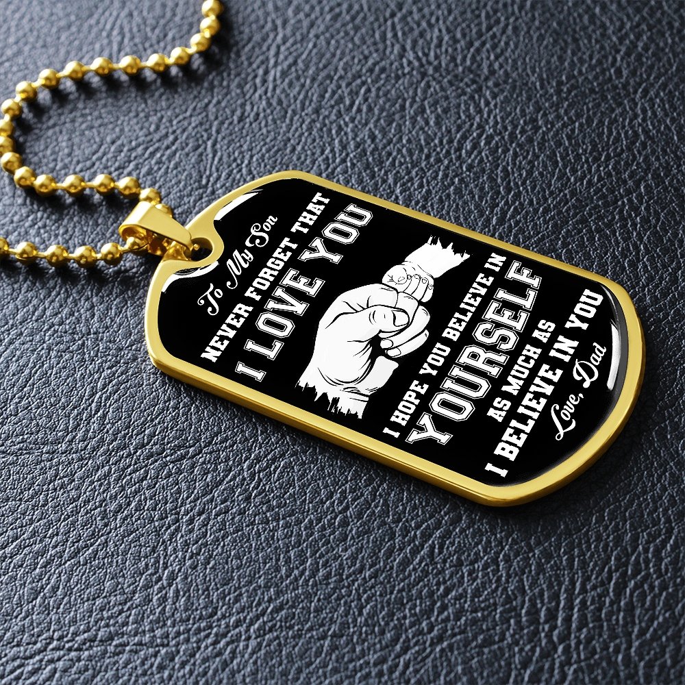 To My Son | Never Forget 🖤 | Jewelry | A1014T, A1014TG, G007T, G007TG, lx-G007, PROD-1941488, PT-133, TNM-1, USER-43062 | TageUnlimited