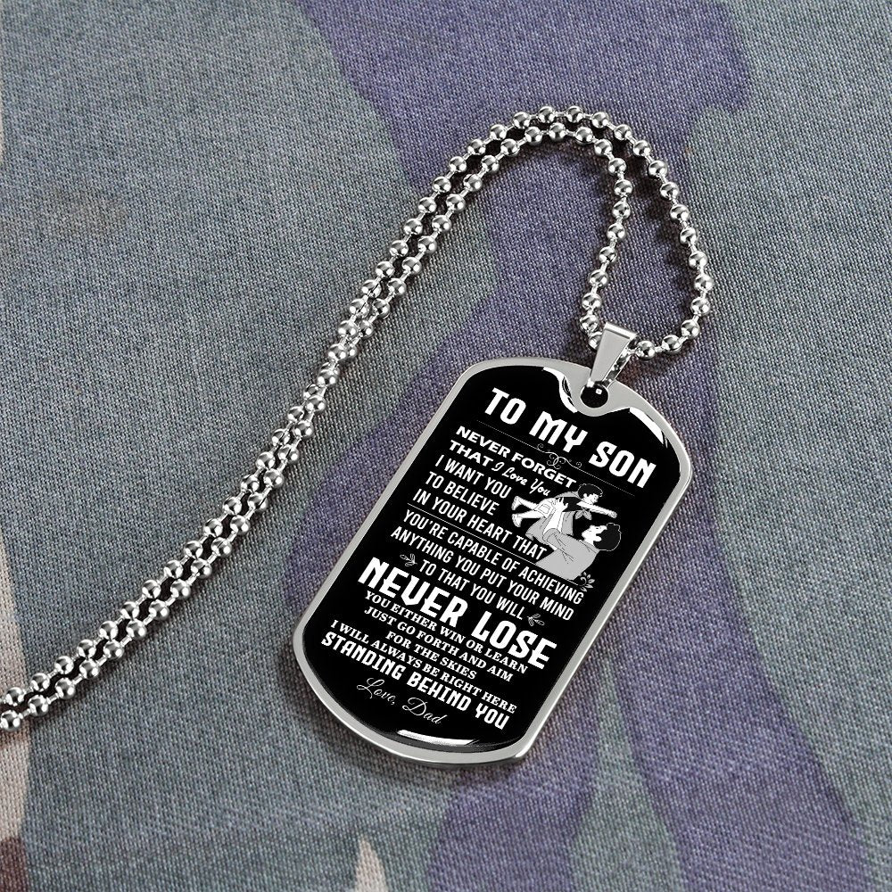 To My Son | Never Forget 🧡🔥 | Jewelry | A1014T, A1014TG, G007T, G007TG, lx-G007, PROD-2018838, PT-133, TNM-1, USER-43062 | TageUnlimited