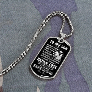 To My Son | Never Forget 🧡🔥 | Jewelry | A1014T, A1014TG, G007T, G007TG, lx-G007, PROD-2018838, PT-133, TNM-1, USER-43062 | TageUnlimited