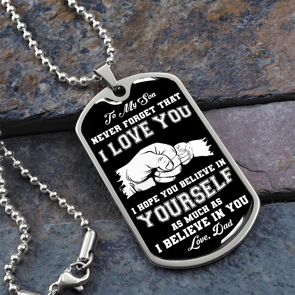 To My Son | Never Forget 🖤 | Jewelry | A1014T, A1014TG, G007T, G007TG, lx-G007, PROD-1941488, PT-133, TNM-1, USER-43062 | TageUnlimited