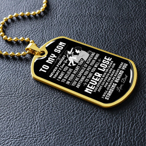 To My Son | Never Forget 🧡🔥 | Jewelry | A1014T, A1014TG, G007T, G007TG, lx-G007, PROD-2018838, PT-133, TNM-1, USER-43062 | TageUnlimited