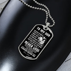 To My Son | Never Forget 🧡🔥 | Jewelry | A1014T, A1014TG, G007T, G007TG, lx-G007, PROD-2018838, PT-133, TNM-1, USER-43062 | TageUnlimited