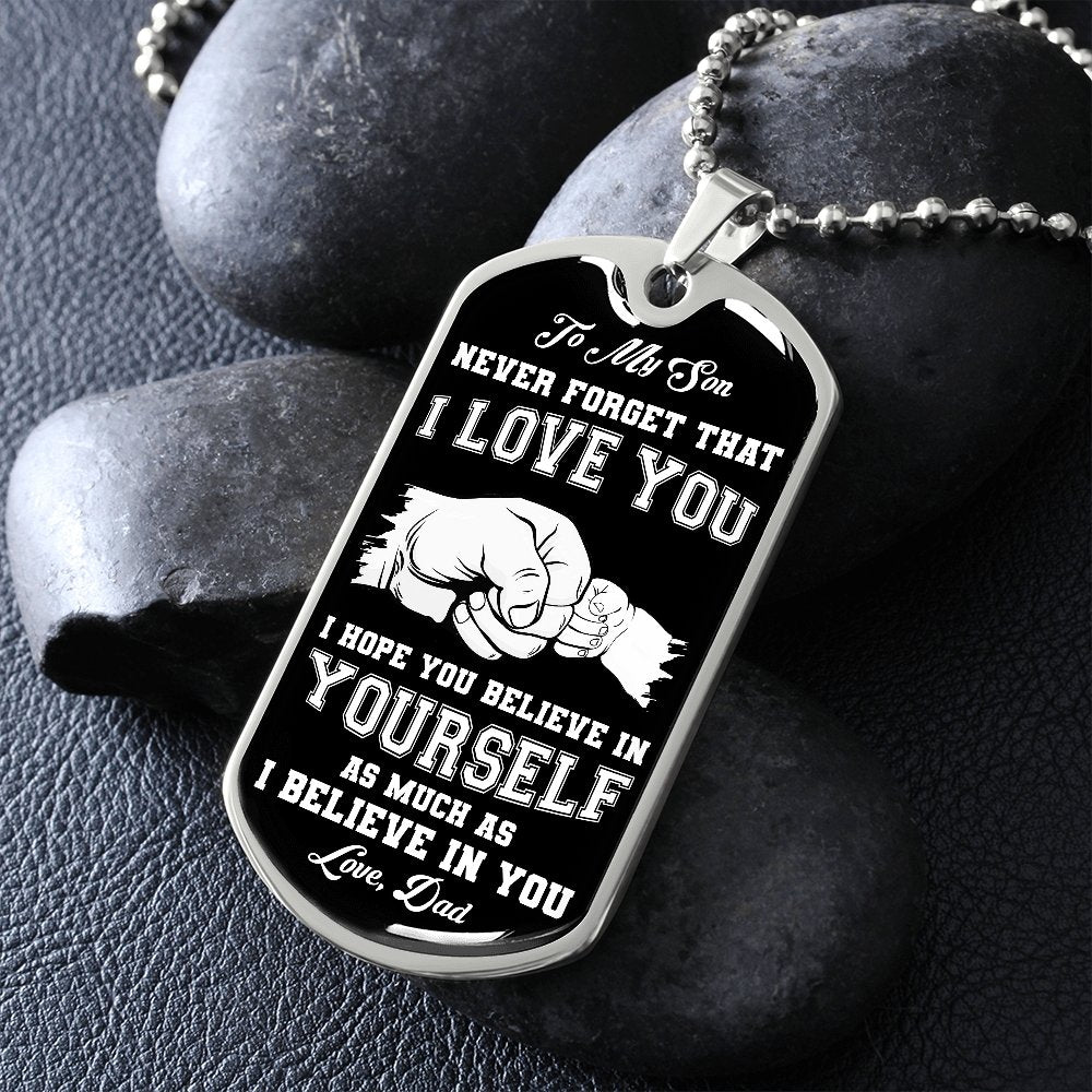 To My Son | Never Forget 🖤 | Jewelry | A1014T, A1014TG, G007T, G007TG, lx-G007, PROD-1941488, PT-133, TNM-1, USER-43062 | TageUnlimited
