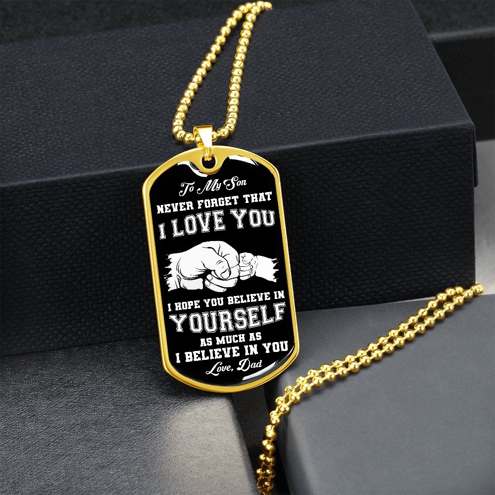 To My Son | Never Forget 🖤 | Jewelry | A1014T, A1014TG, G007T, G007TG, lx-G007, PROD-1941488, PT-133, TNM-1, USER-43062 | TageUnlimited