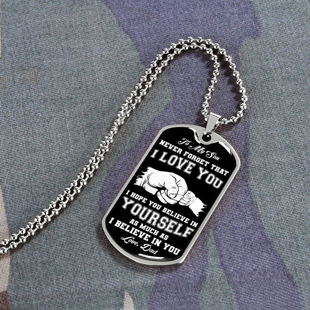 To My Son | Never Forget 🖤 | Jewelry | A1014T, A1014TG, G007T, G007TG, lx-G007, PROD-1941488, PT-133, TNM-1, USER-43062 | TageUnlimited