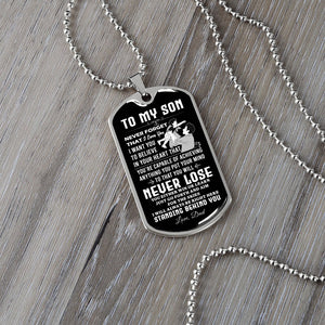 To My Son | Never Forget 🧡🔥 | Jewelry | A1014T, A1014TG, G007T, G007TG, lx-G007, PROD-2018838, PT-133, TNM-1, USER-43062 | TageUnlimited