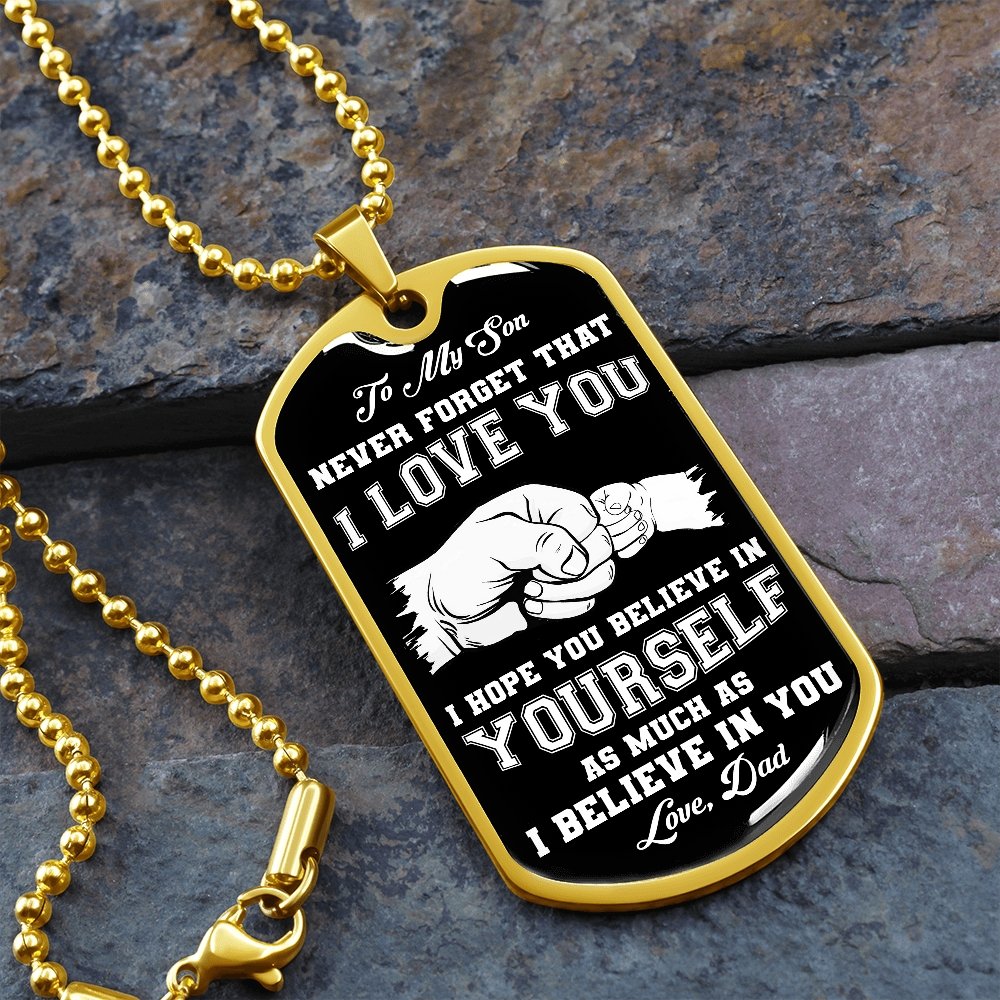 To My Son | Never Forget 🖤 | Jewelry | A1014T, A1014TG, G007T, G007TG, lx-G007, PROD-1941488, PT-133, TNM-1, USER-43062 | TageUnlimited