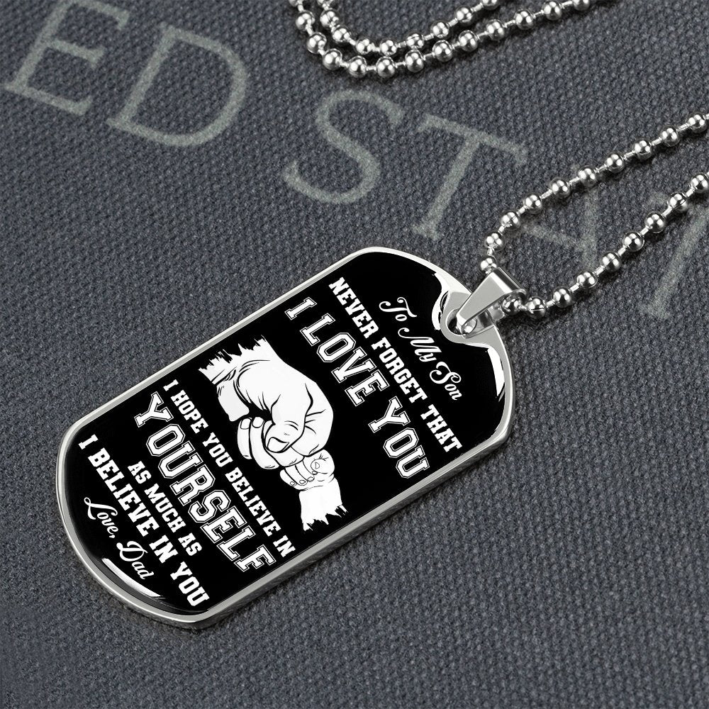 To My Son | Never Forget 🖤 | Jewelry | A1014T, A1014TG, G007T, G007TG, lx-G007, PROD-1941488, PT-133, TNM-1, USER-43062 | TageUnlimited