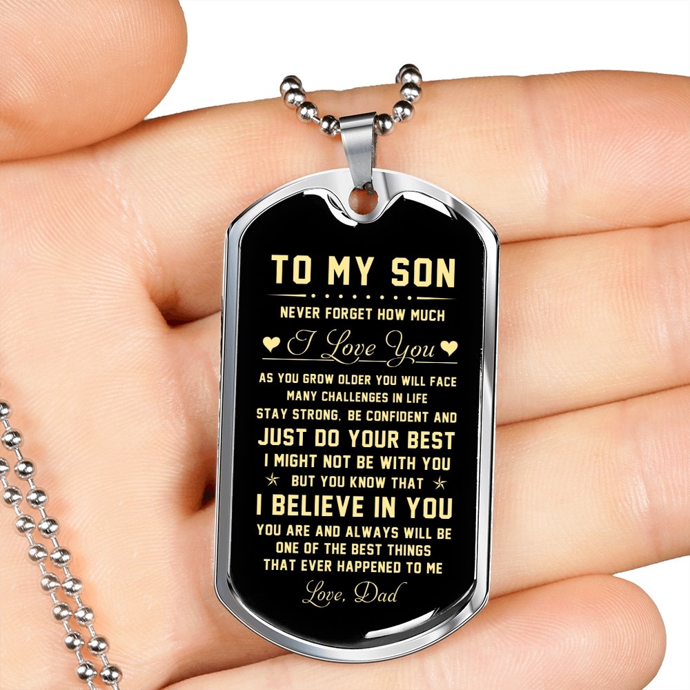 To My Son | Never Forget How Much I Love You | Jewelry | TageUnlimited