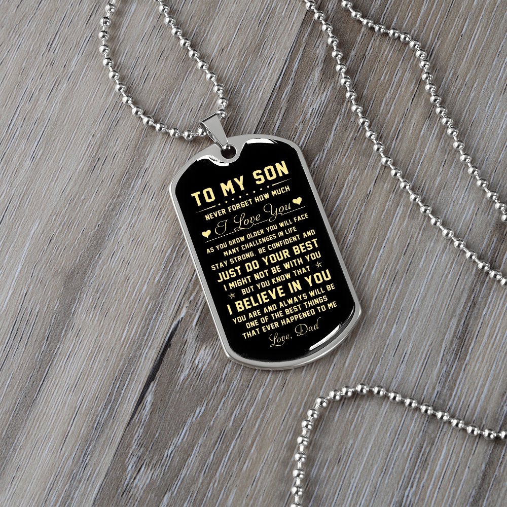 To My Son | Never Forget How Much I Love You | Jewelry | TageUnlimited