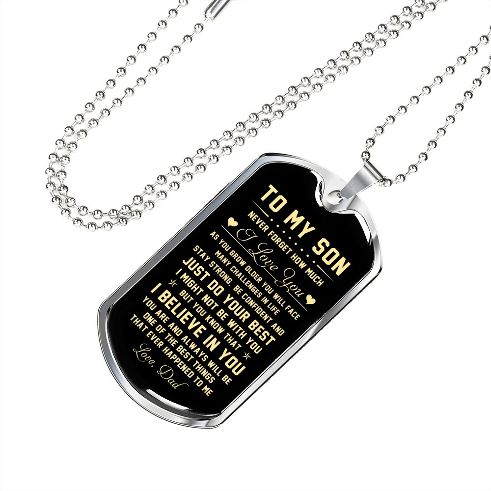 To My Son | Never Forget How Much I Love You | Jewelry | TageUnlimited