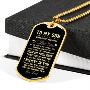 To My Son | Never Forget How Much I Love You | Jewelry | TageUnlimited